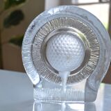 Golf crystal pocket emptier or paperweight by Nybro of Sweden