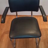 Office chair with a chrome design