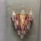 Murano Glass Poliedri Sconces, Italy, 1980s - Set of 2