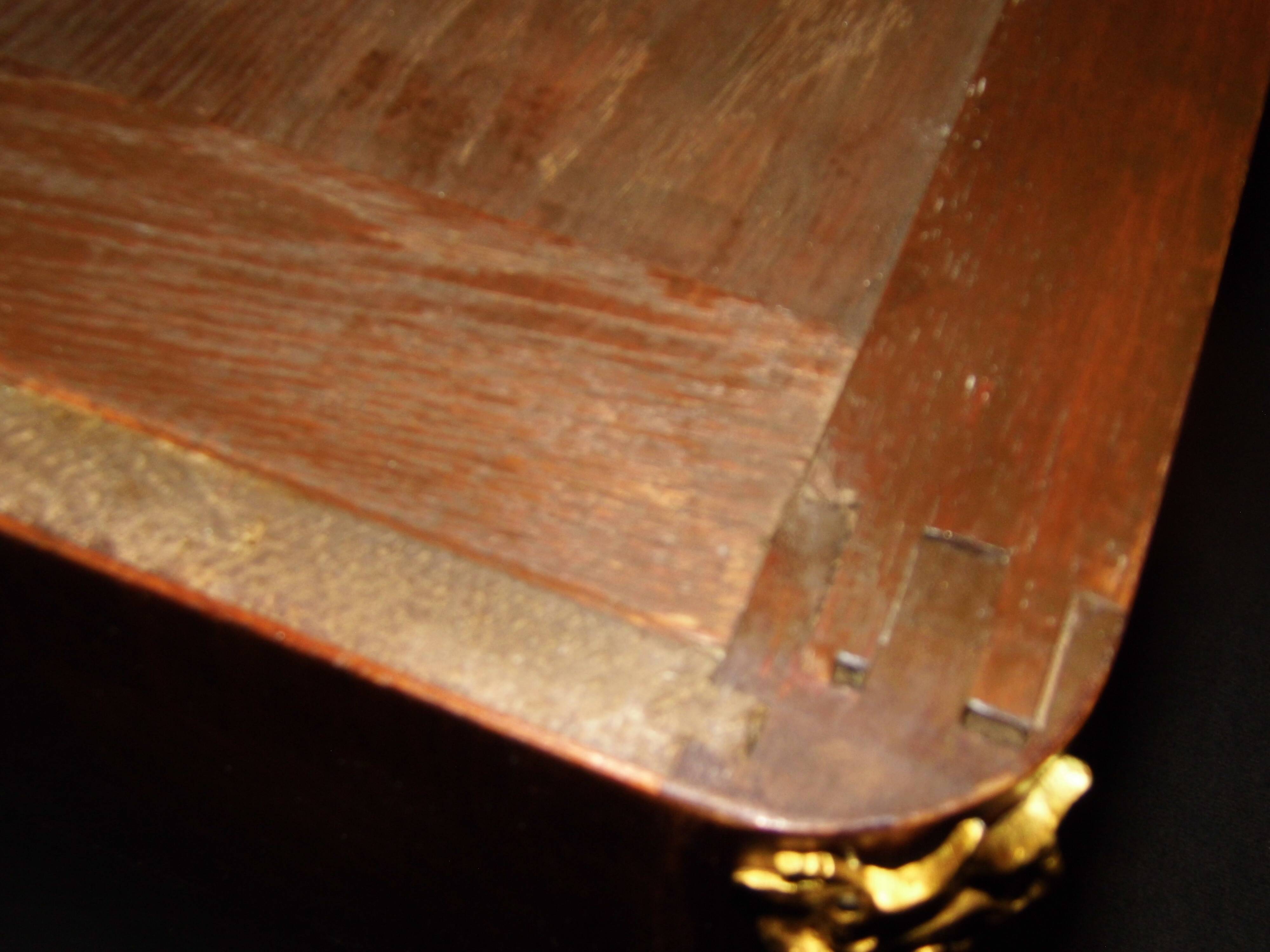 Cabinet bibus library Louis XV rosewood and marble very good condition XIXth siecle