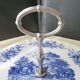 Cheese platter in faience of Sarreguemines Romantic model