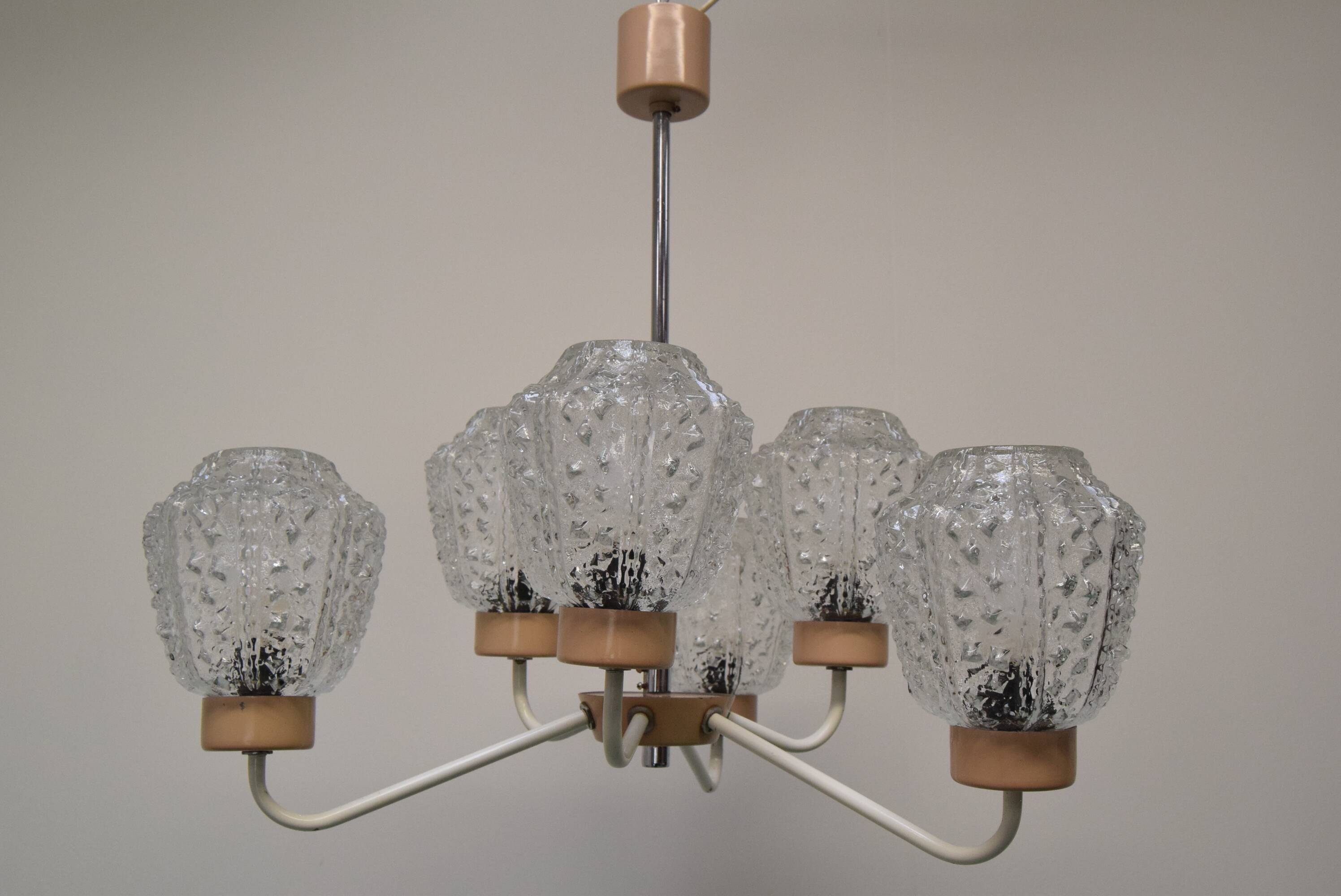 Mid-century Chandelier by Jilové u Děčína, 1970's.