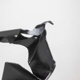 Jean Campa. Abstract sculpture in patinated iron. 1980s.