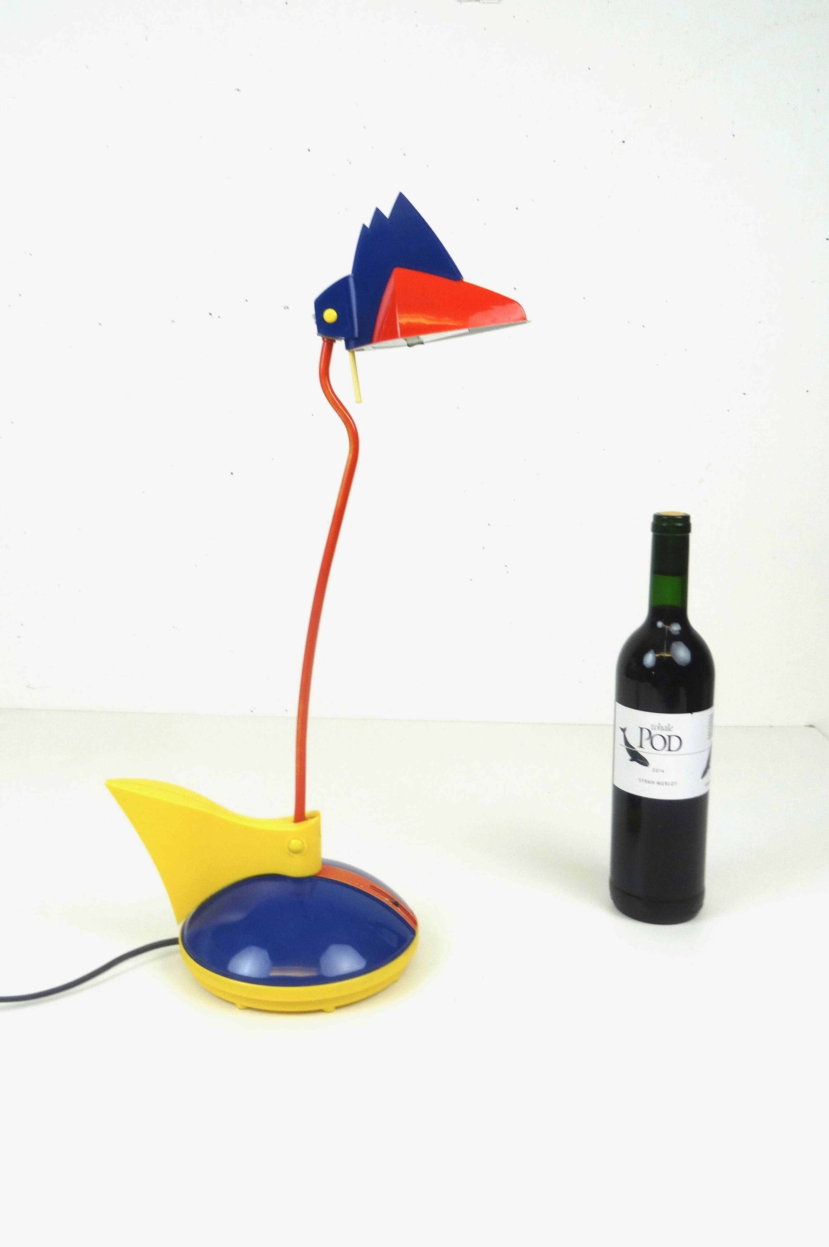 Rare postmodern 80s memphis age desk lamp