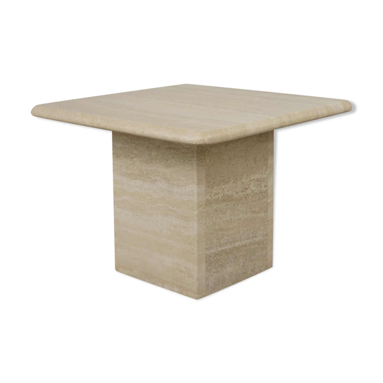 Coffee table in travertine