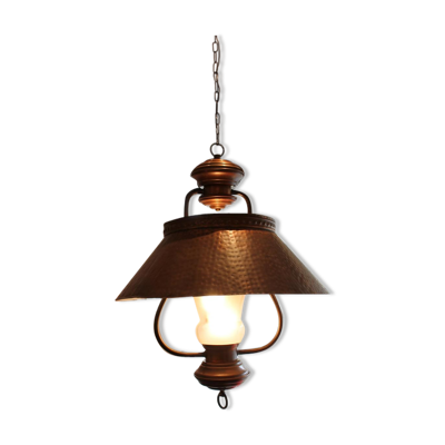 Plafonnier Mid-Century en laiton Italie