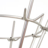Aluminum coat stand in art deco style