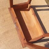console, high rectangular pedestal table