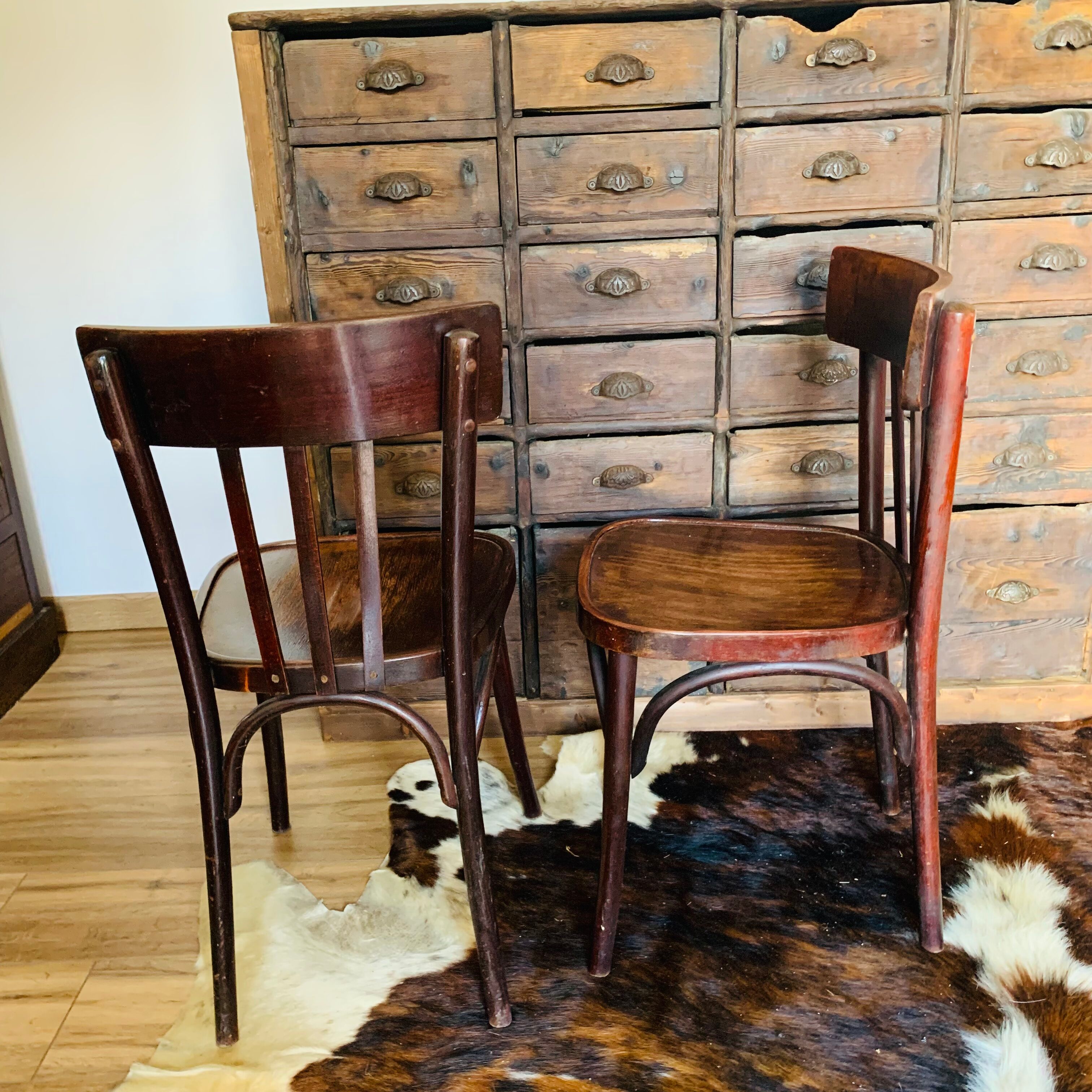 Pair of bistro chairs