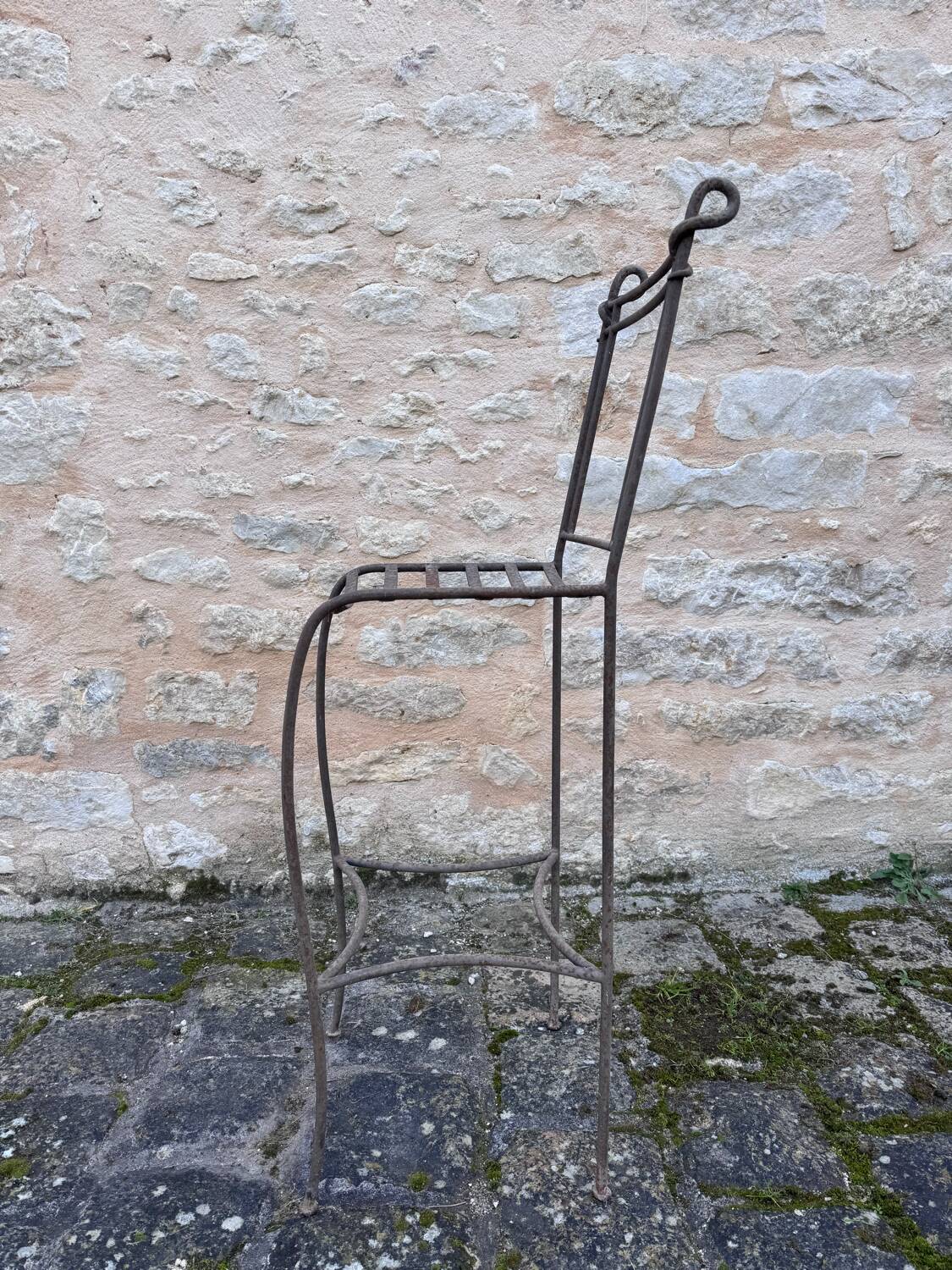 Set of handcrafted wrought iron chairs