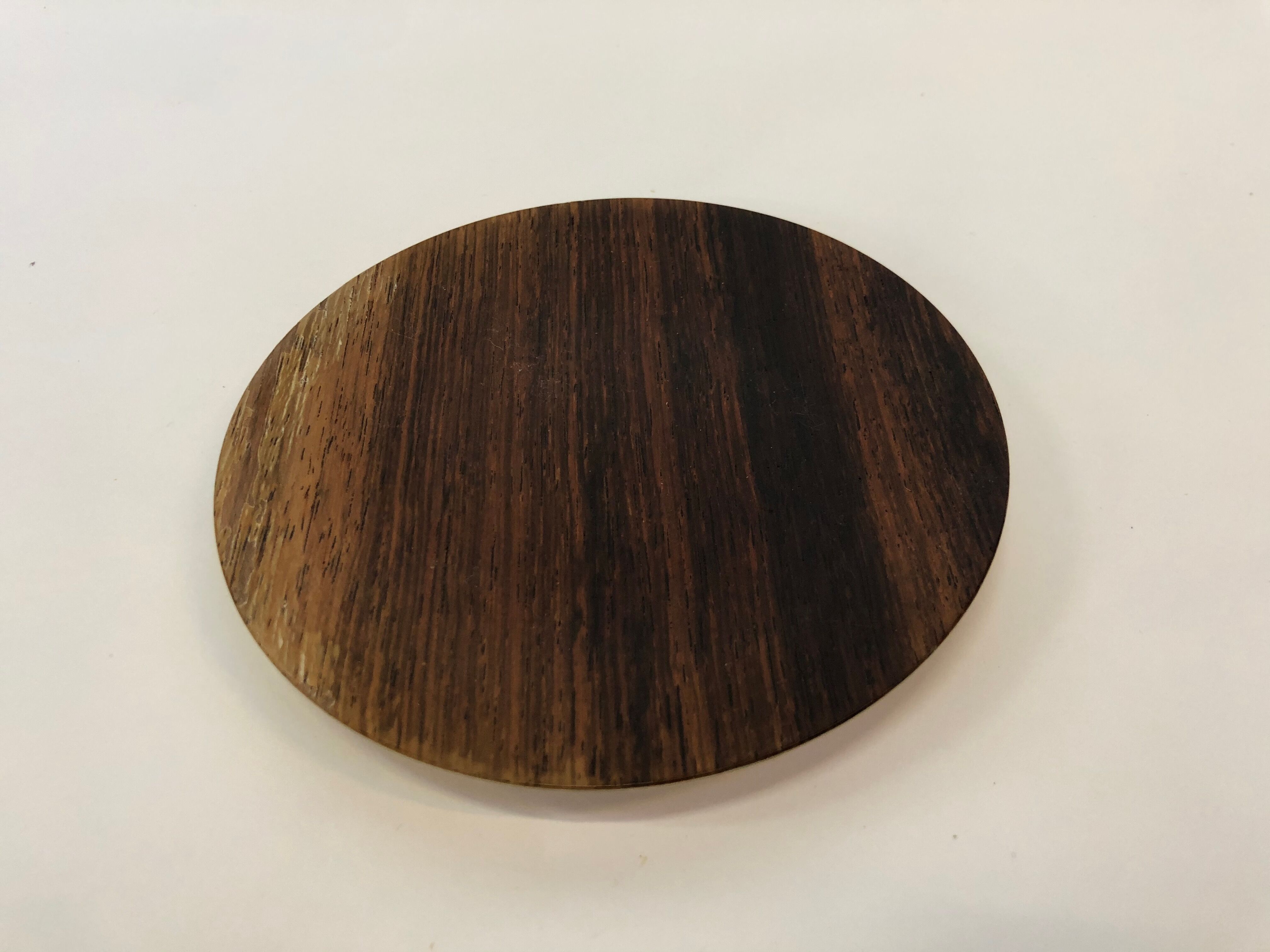 Vintage wooden cups and saucers in teak