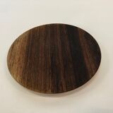 Vintage wooden cups and saucers in teak