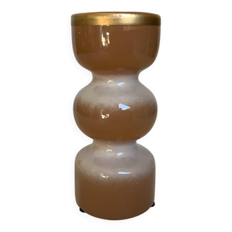 Vase pagode céramique beige