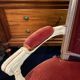 18th century Louis XVI red velvet cabriolet armchair