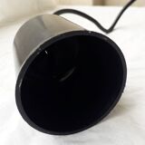 Pair of holophane glass pendants