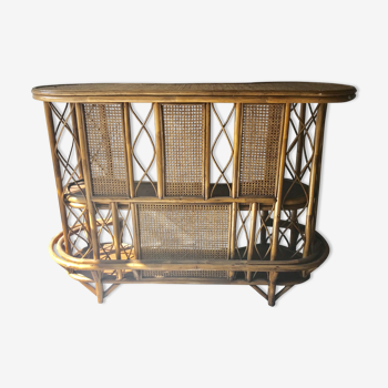 Vintage rattan bar