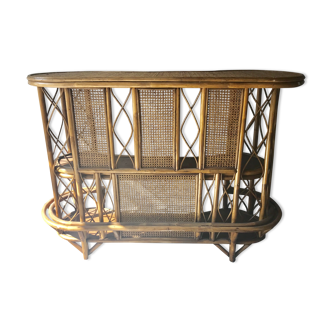Vintage rattan bar