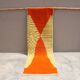 Handwoven coloured wool rug, 300 x 95 cm - R310