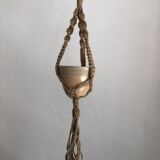 Vintage macramé suspension