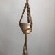 Pot suspendu en macramé vintage