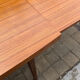 Scandinavian extendable dining table in Teak 1960