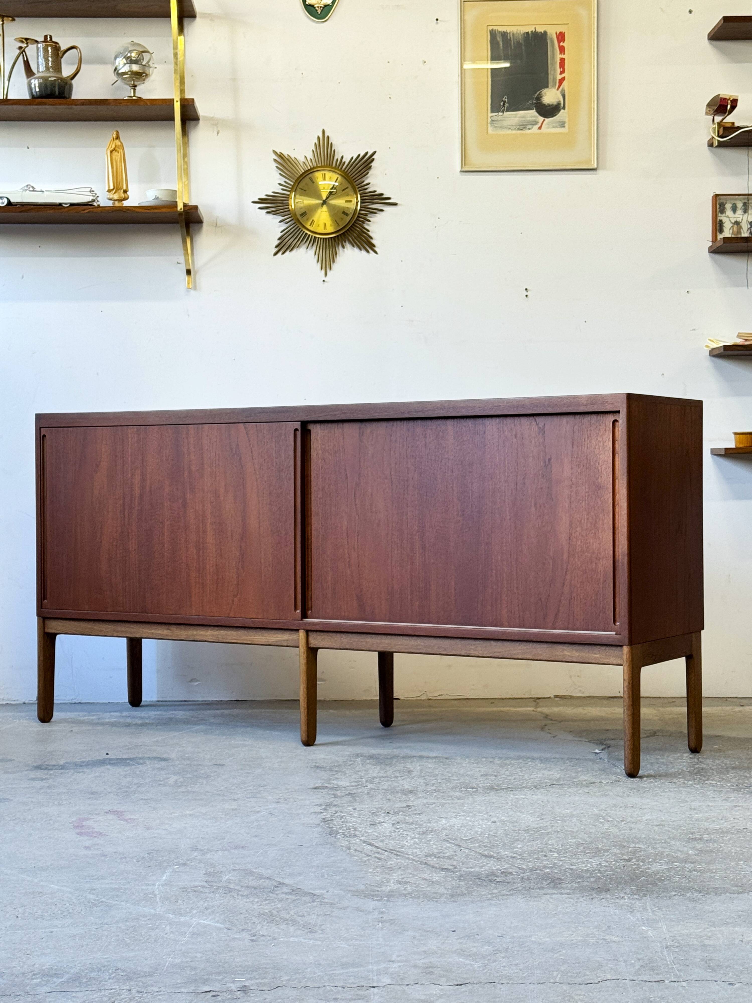 Teak Lowboard Chest of Drawers, Denmark 1960s/1970s, Mid-C, Vintage