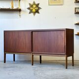 Teak Lowboard Chest of Drawers, Denmark 1960s/1970s, Mid-C, Vintage