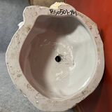 Vintage porcelain dolphin and shell vase circa 1960