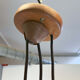 ‘Candela’ chandelier/pendant light by F. G. Schmidt for Domus, teak with 5 globe bulbs, 1960s