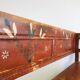 Antique painted wooden valve bench