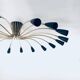 Sputnik 18-Arm Ceiling Lamp from Kaiser Leuchten, Germany, 1950s