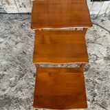 Set of 3 Vintage Louis XV Style Nesting Tables #D819