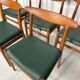 1950s set of 5 vintage Danish teak dining chairs W2 by Hans J. Wegner for CM Madsen