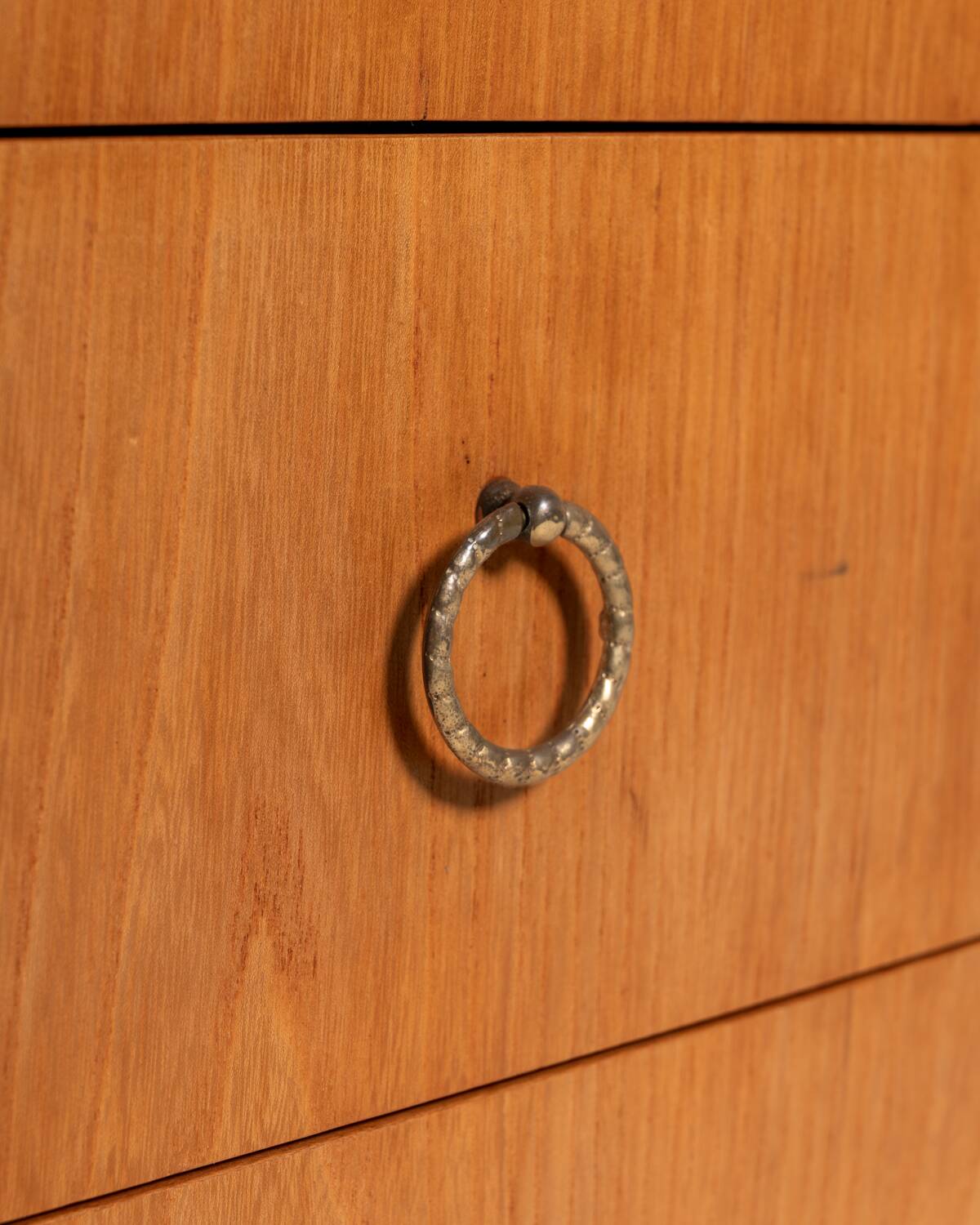 Scandinavian elm and burl wood secretary, 1950s/1960s