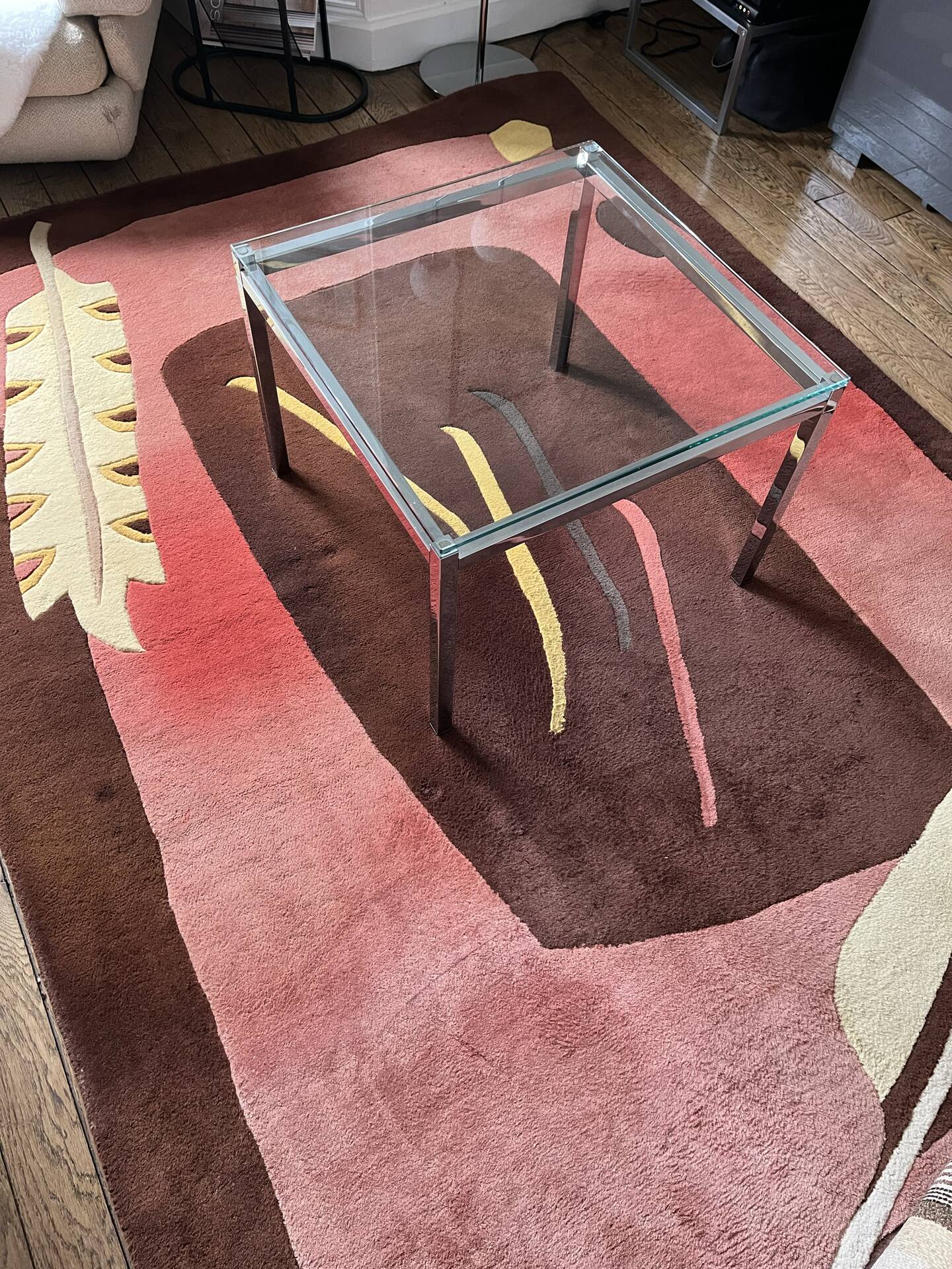 Mid Century Hand-Tufted Wool Rug