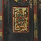 Folk art painted bridal wardrobe