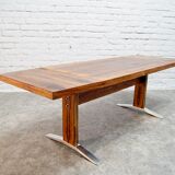 Vintage adjustable rosewood dining or coffee table from K&G, 1960s