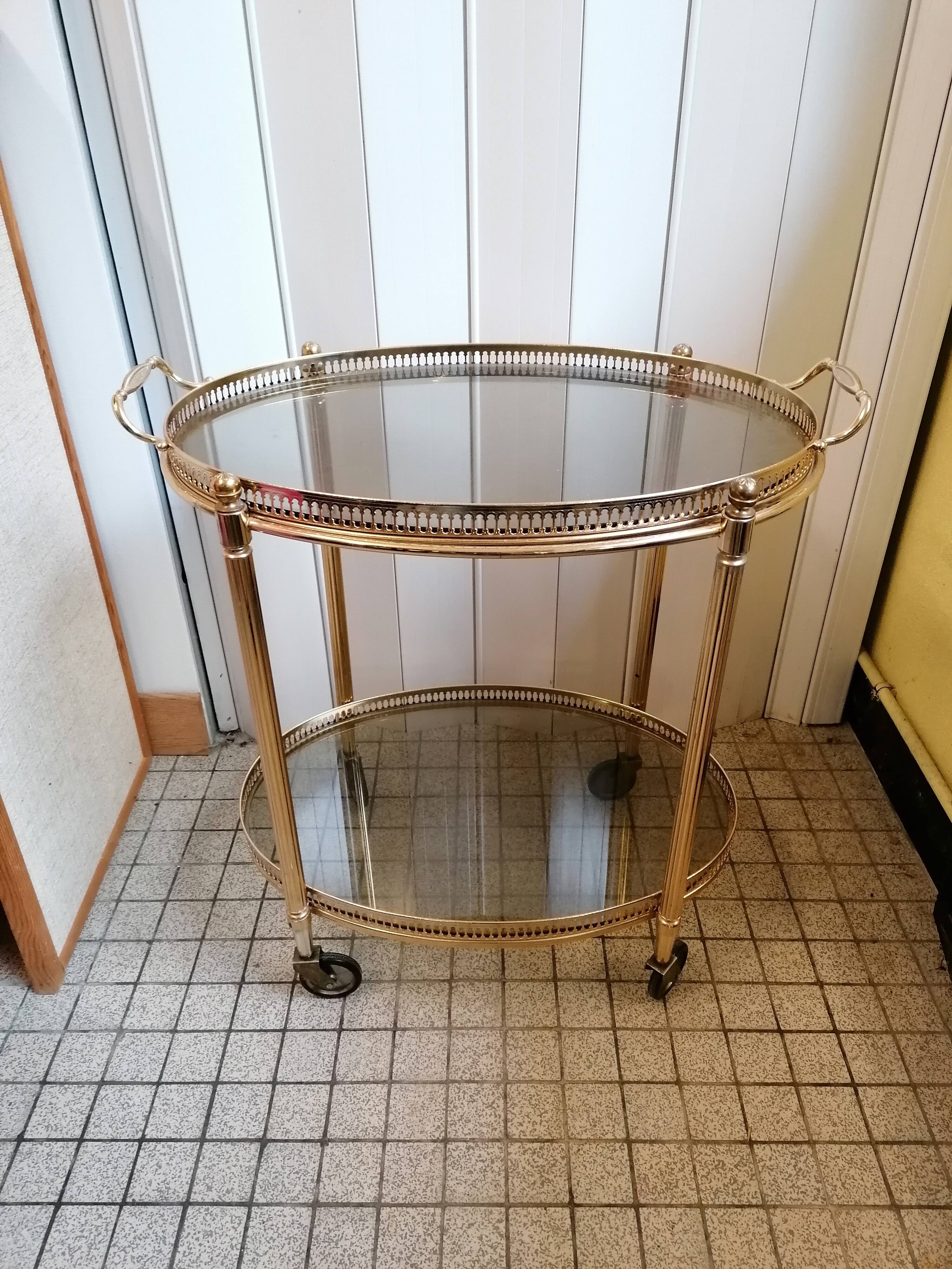 Vintage brass dessert