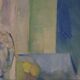Original Swedish Oil on Canvas – “Still Life in Blue and Green”