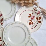 Assiettes à dessert Longwy et Lunéville