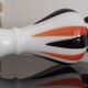 Vintage Italian pop art blown soliflore vase from the 70s in opaline