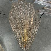 Appliques en verre de Murano Art Déco, ensemble de 2