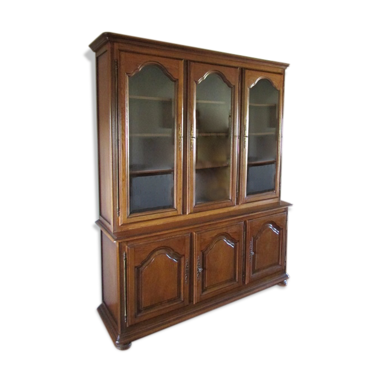 Library 3 doors full and glazed oak