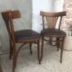 Suite de 5 chaises bistrot (assises neuves)