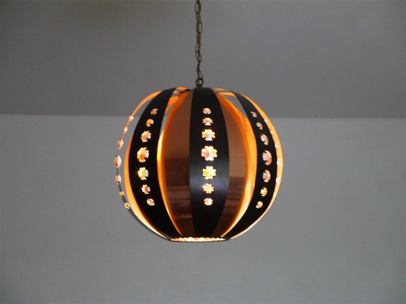 Danish pendant light by Werner Schou, 1960
