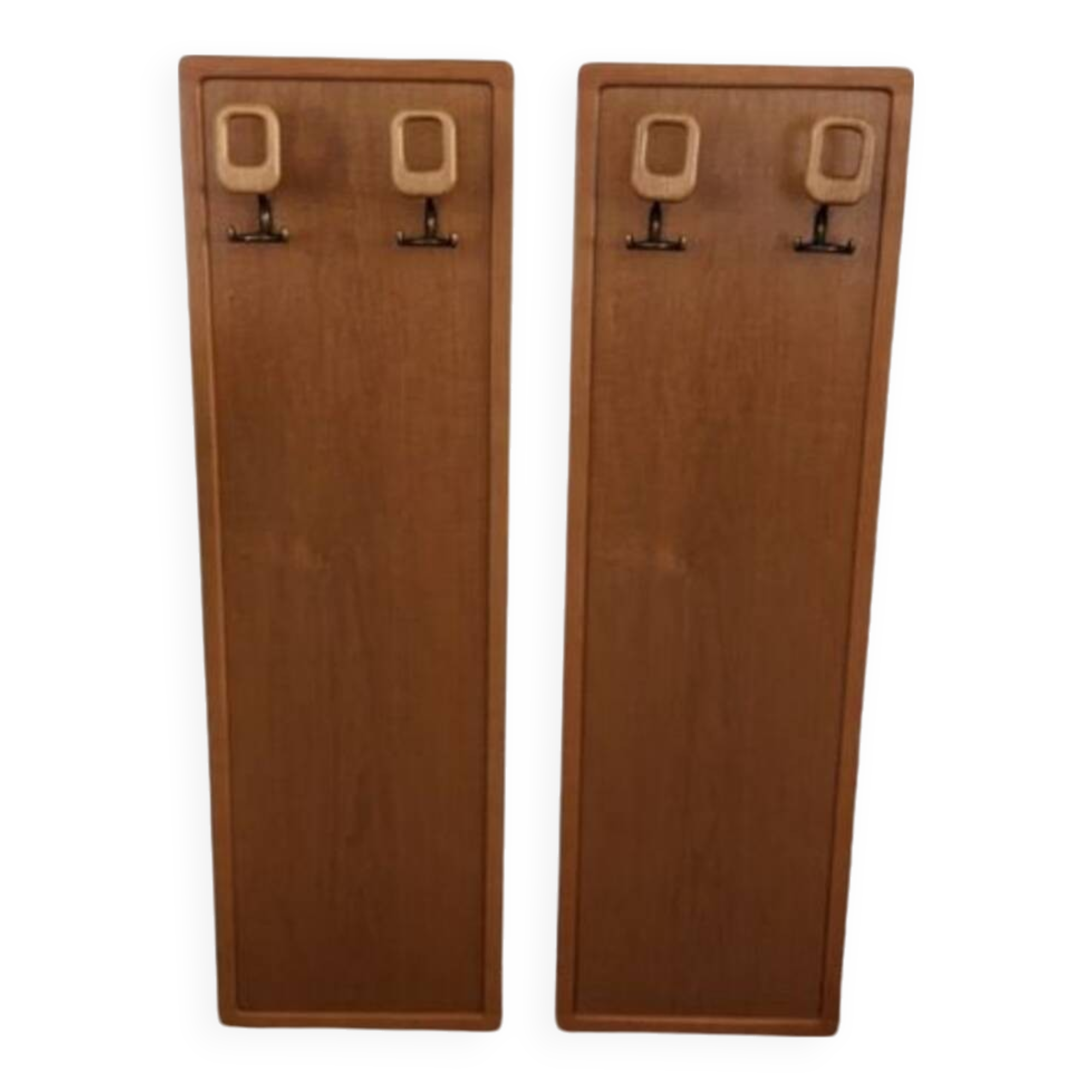 Set of 2 wall coat racks from the 50s