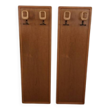 Set of 2 wall coat racks from the 50s