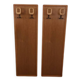 Lot de 2 portemanteaux muraux annees 50