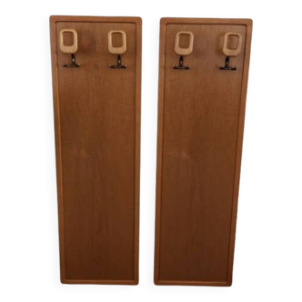 Set of 2 wall coat racks from the 50s