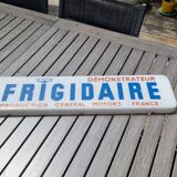Old plastic fridge advertisement